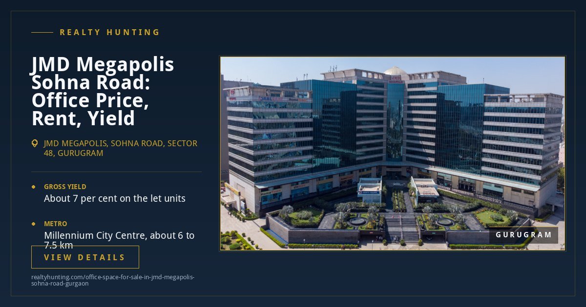 JMD Megapolis Office for Sale, Sohna Road Gurgaon — photo 1