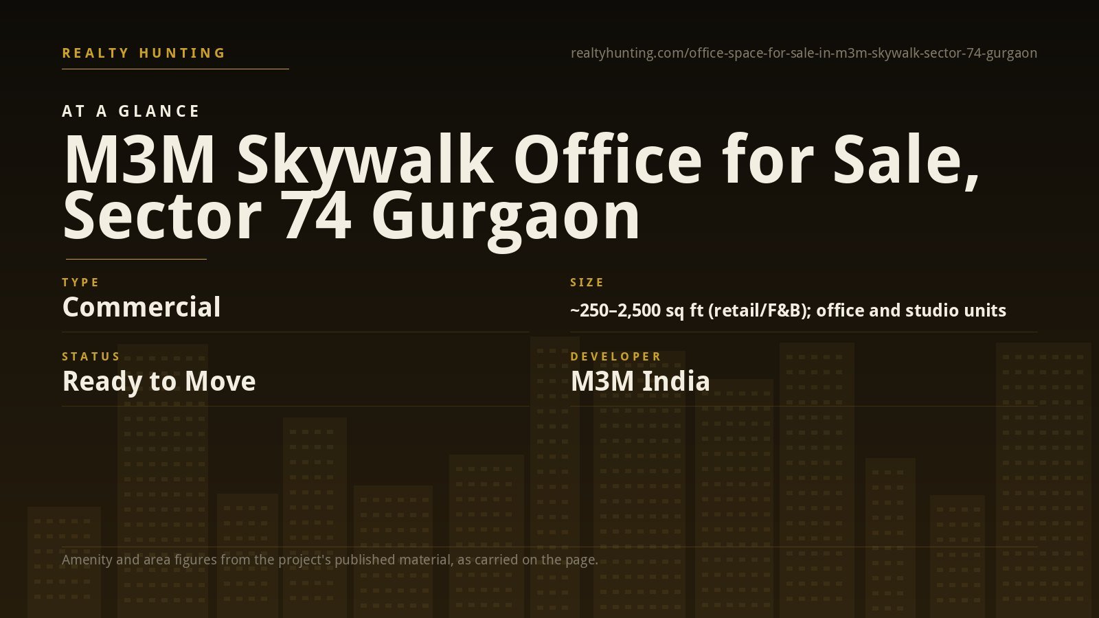 M3M Skywalk Office for Sale, Sector 74 Gurgaon — photo 2