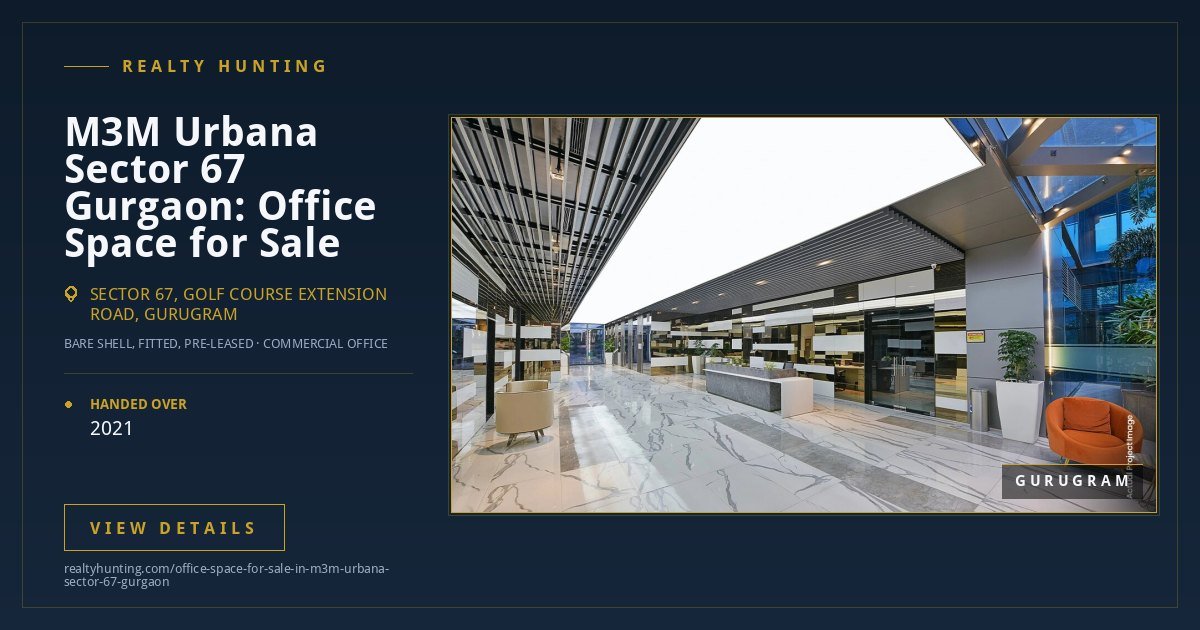 M3M Urbana Office for Sale, Sector 67 Gurgaon — photo 1