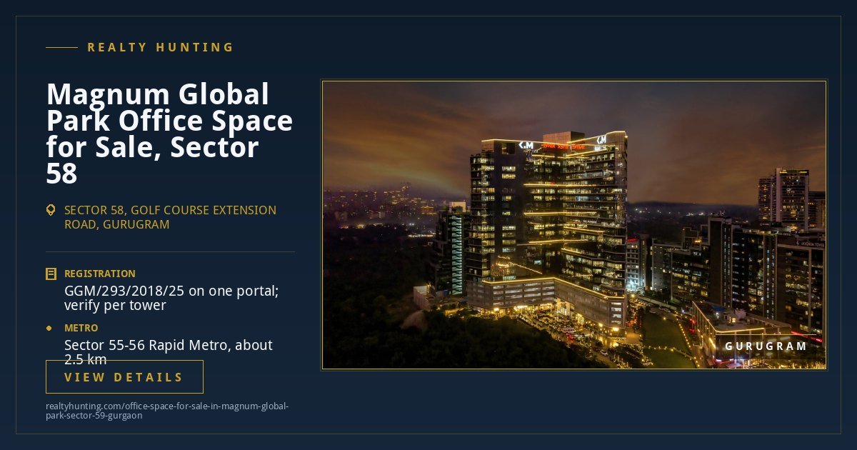 Magnum Global Park Office Space for Sale, Sector 58 Gurgaon — photo 2