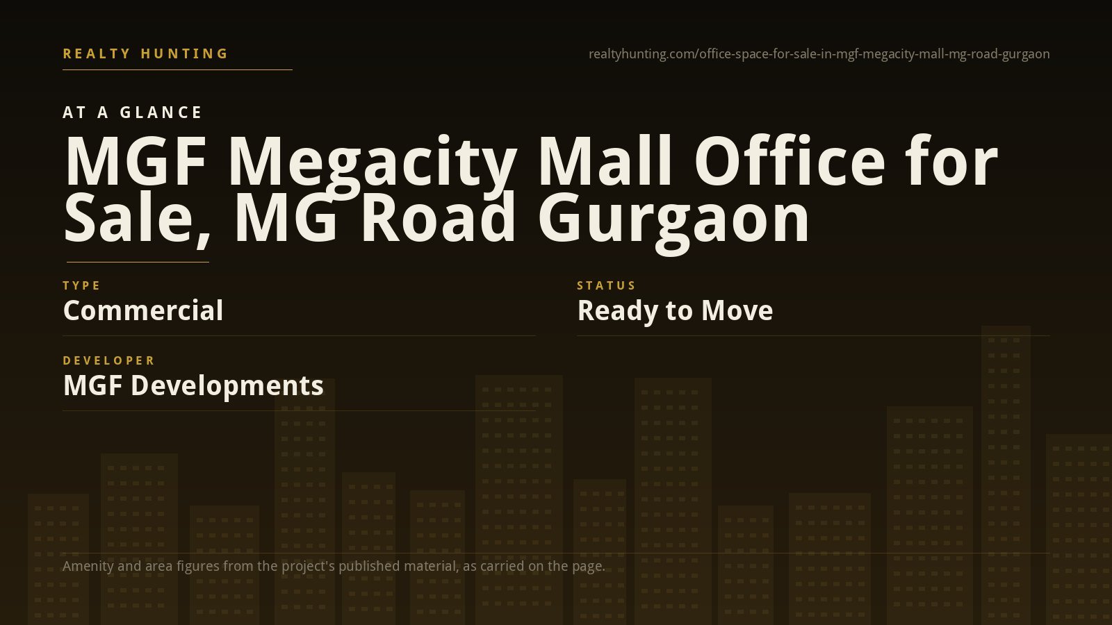 MGF Megacity Mall Office for Sale, MG Road Gurgaon — photo 2