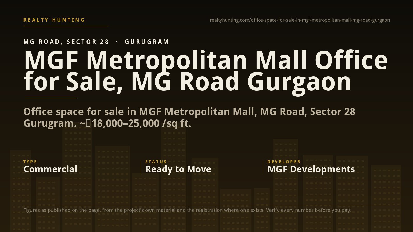 MGF Metropolitan Mall, MG Road Gurgaon: Shops and Offices for Sale — photo 1