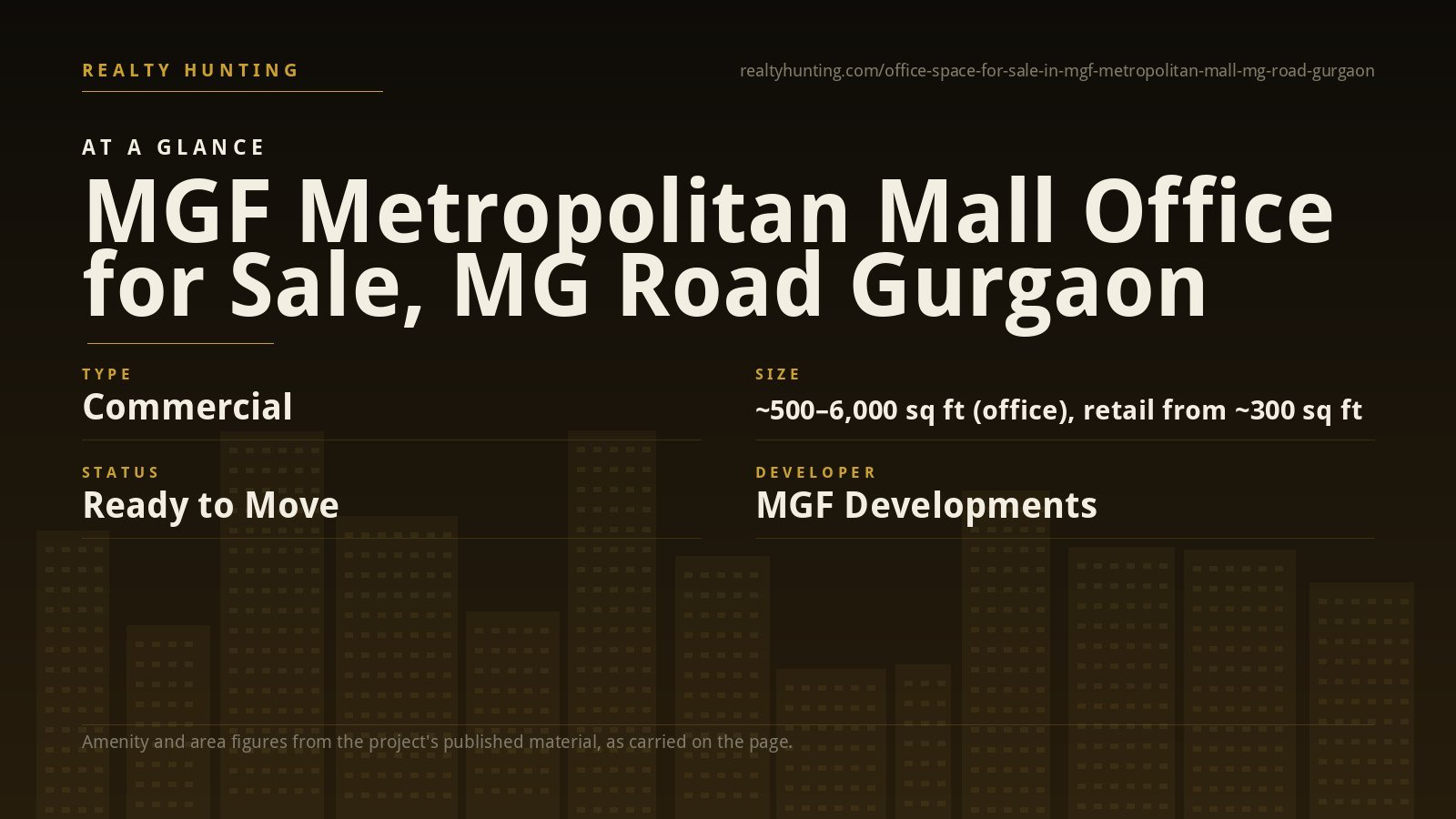 MGF Metropolitan Mall, MG Road Gurgaon: Shops and Offices for Sale — photo 2