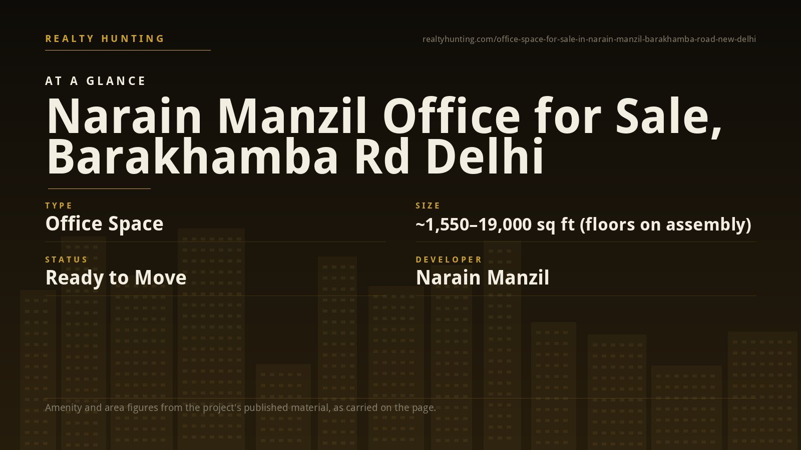Narain Manzil Office for Sale, Barakhamba Rd Delhi — photo 1