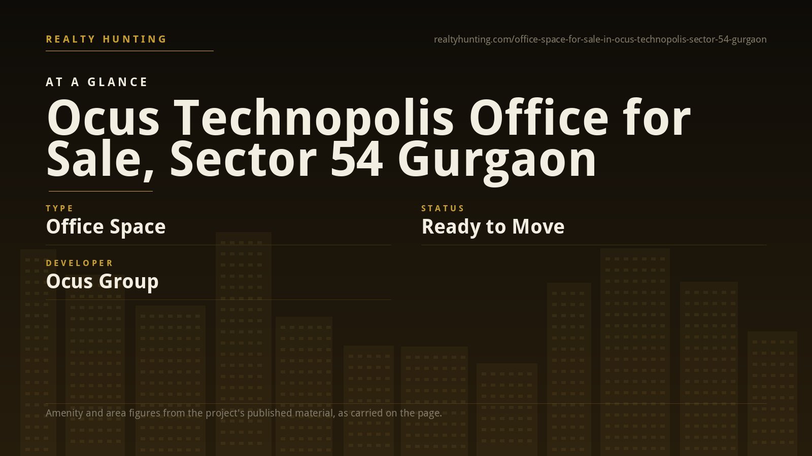 Ocus Technopolis Office for Sale, Sector 54 Gurgaon — photo 2