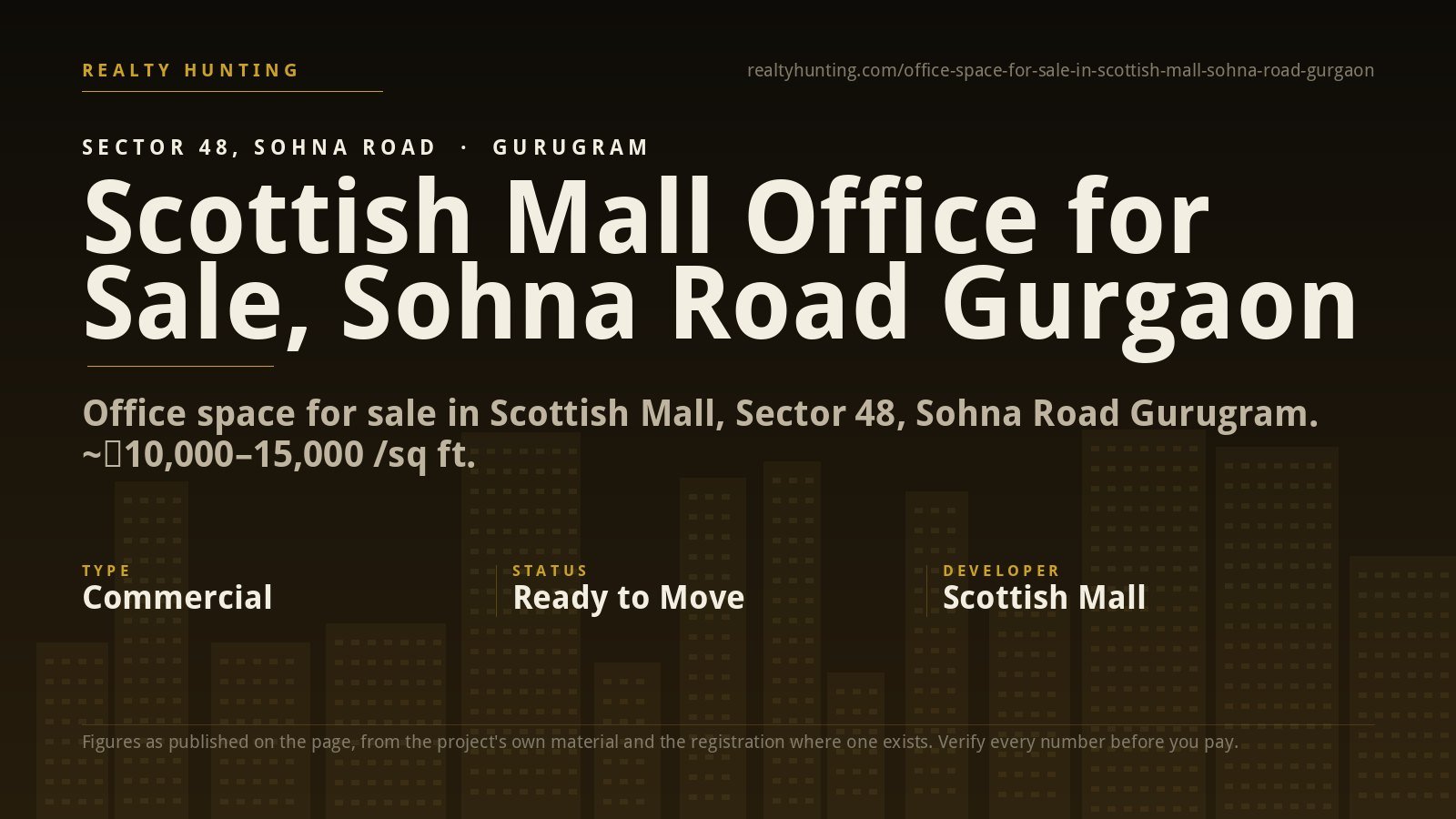 Scottish Mall Office for Sale, Sohna Road Gurgaon