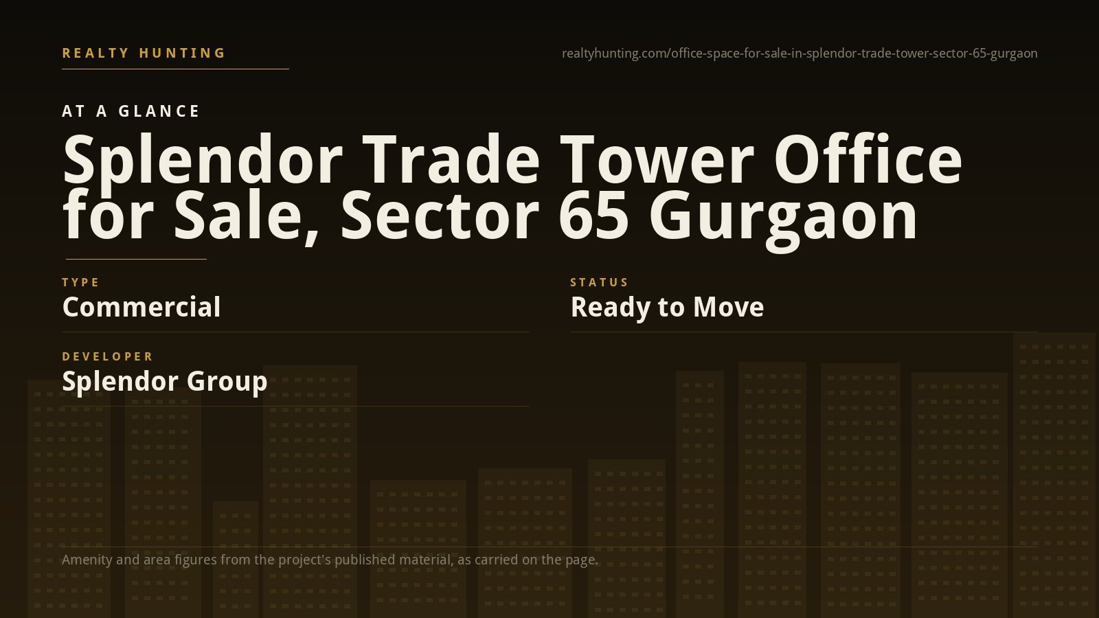 Splendor Trade Tower Office for Sale, Sector 65 Gurgaon — photo 2