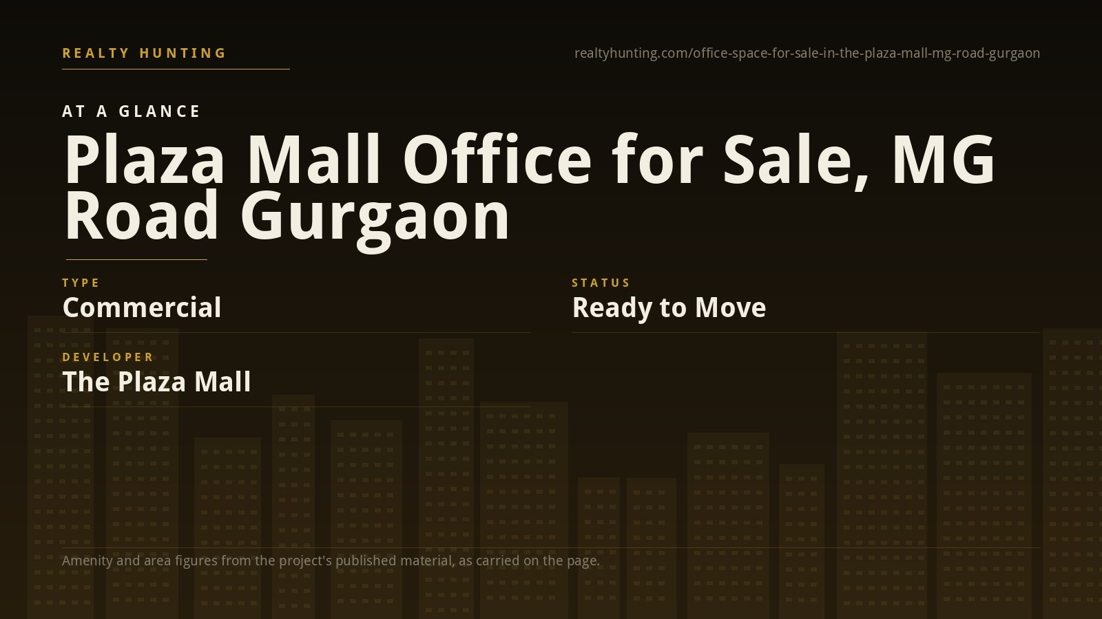 MGF Plaza Mall Office for Sale, MG Road Gurgaon — photo 1