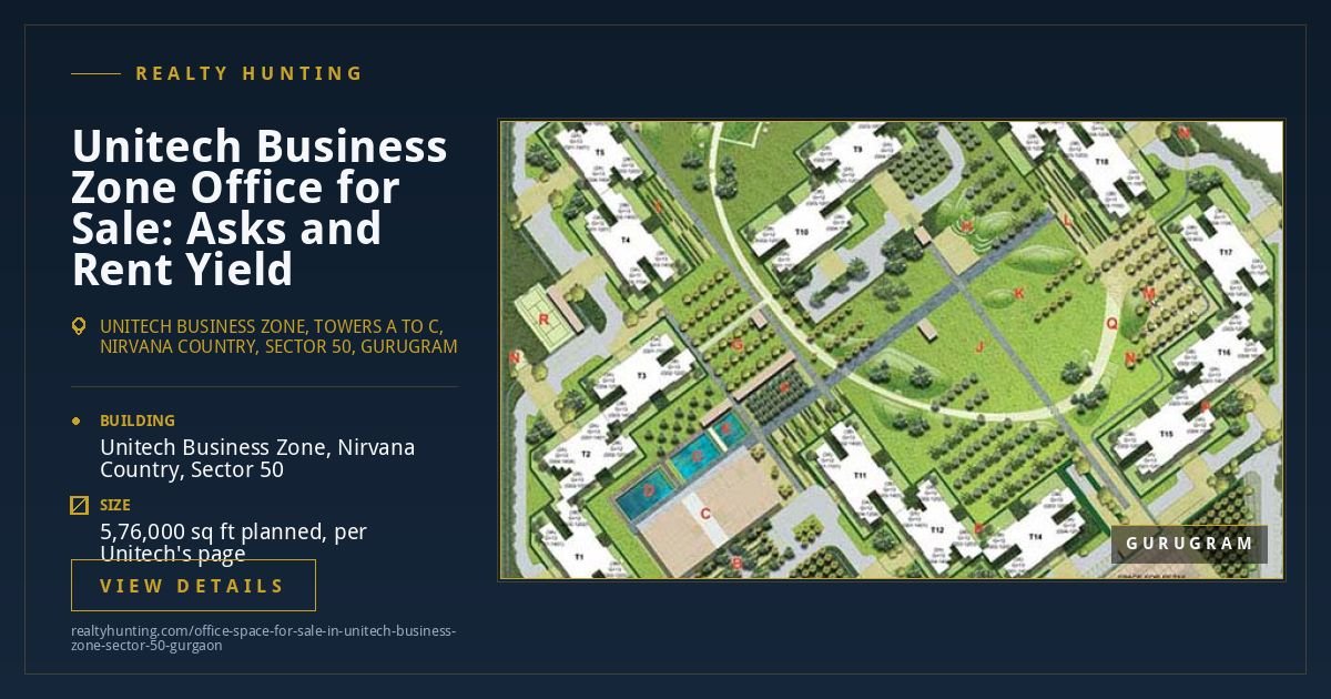 Unitech Business Zone Office for Sale, Sector 50 Gurgaon