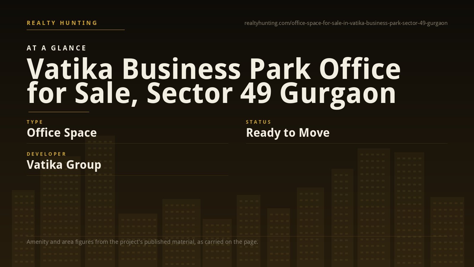 Vatika Business Park Office for Sale, Sector 49 Gurgaon — photo 2