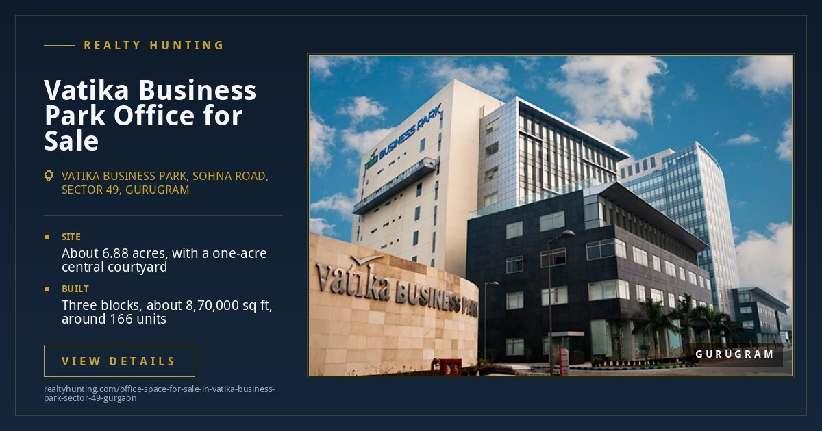 Vatika Business Park Office for Sale, Sector 49 Gurgaon