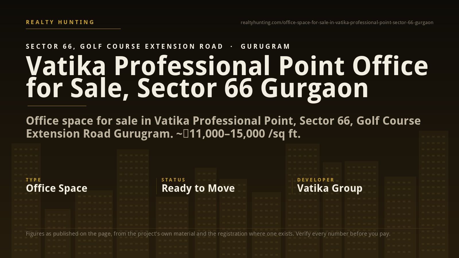 Vatika Professional Point Office for Sale, Sector 66 Gurgaon