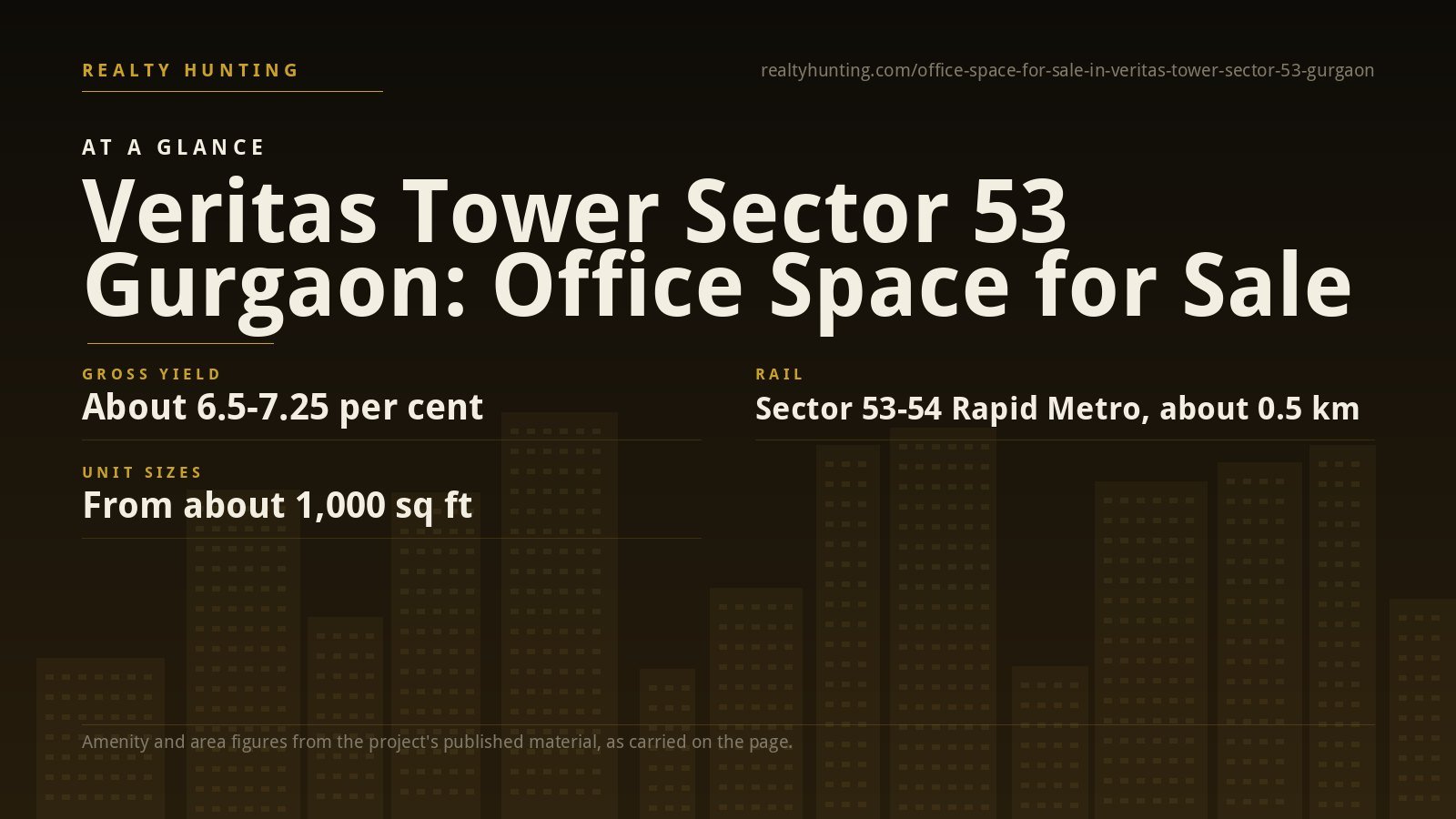 Veritas Tower Office for Sale, Sector 53 Gurgaon — photo 1
