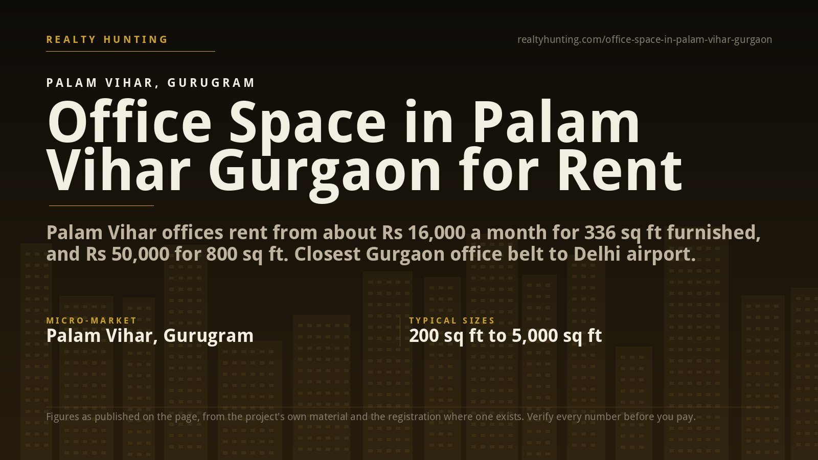 Office Space in Palam Vihar Gurgaon for Rent