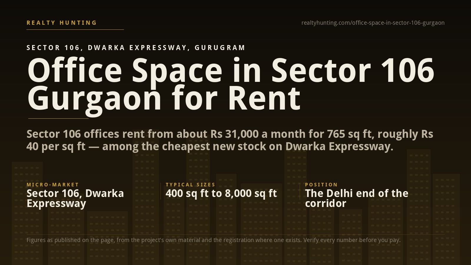 Office Space in Sector 106 Gurgaon for Rent