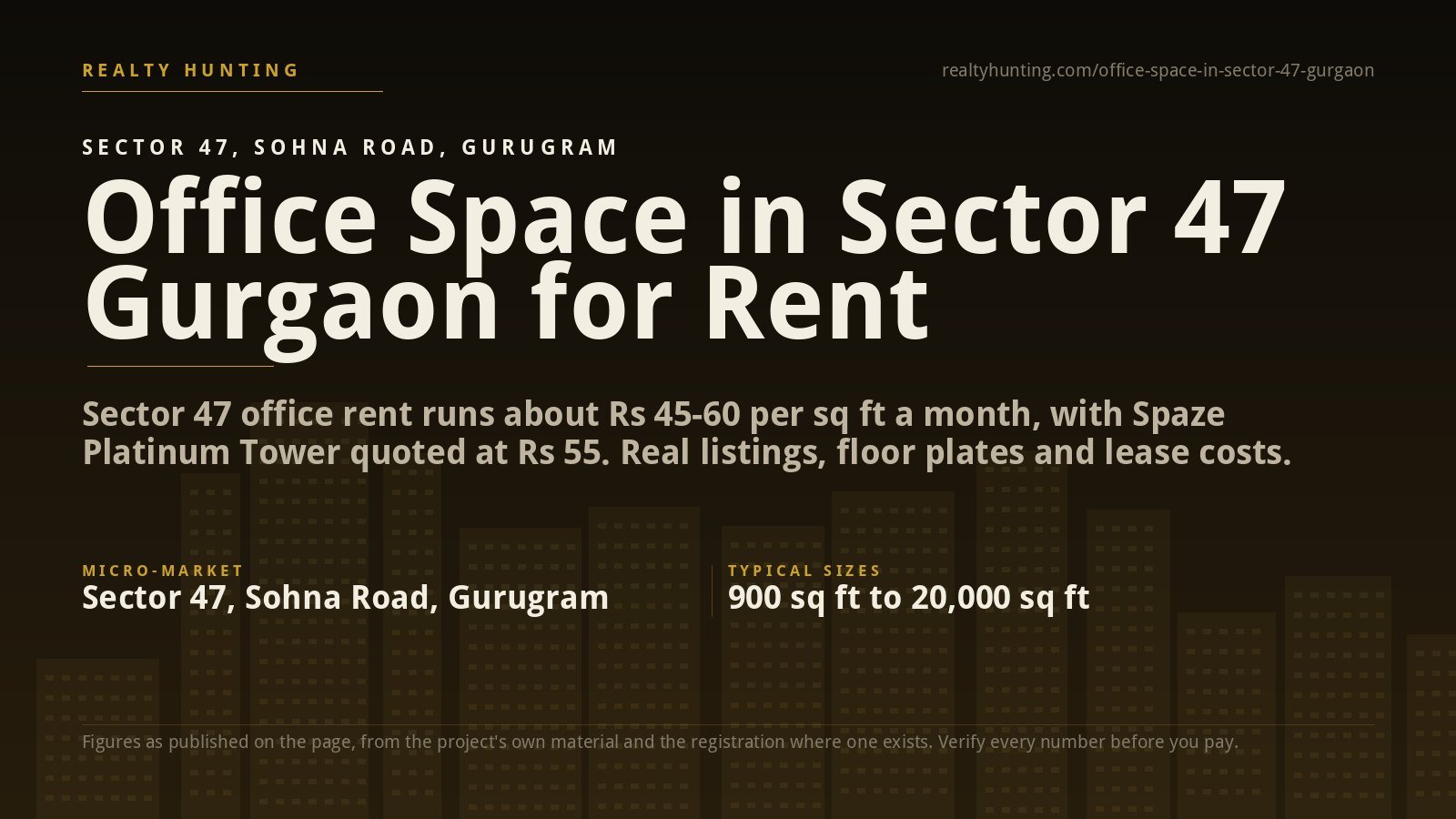 Office Space in Sector 47 Gurgaon for Rent and Sale