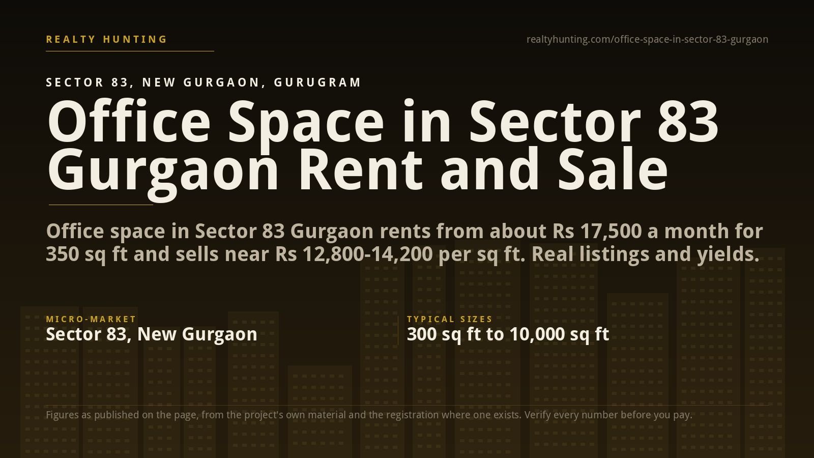 Office Space in Sector 83 Gurgaon for Rent and Sale