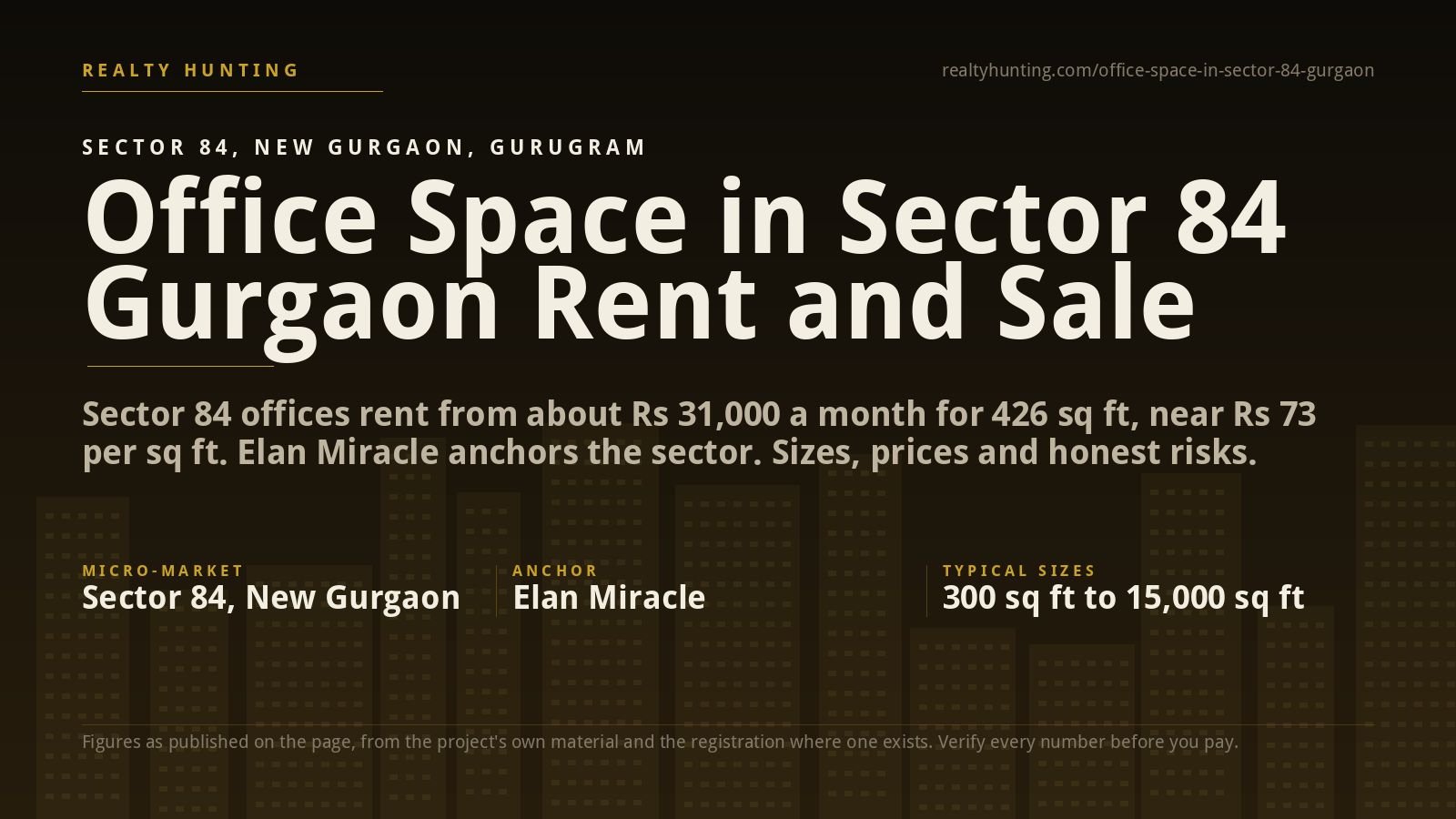Office Space in Sector 84 Gurgaon for Rent and Sale