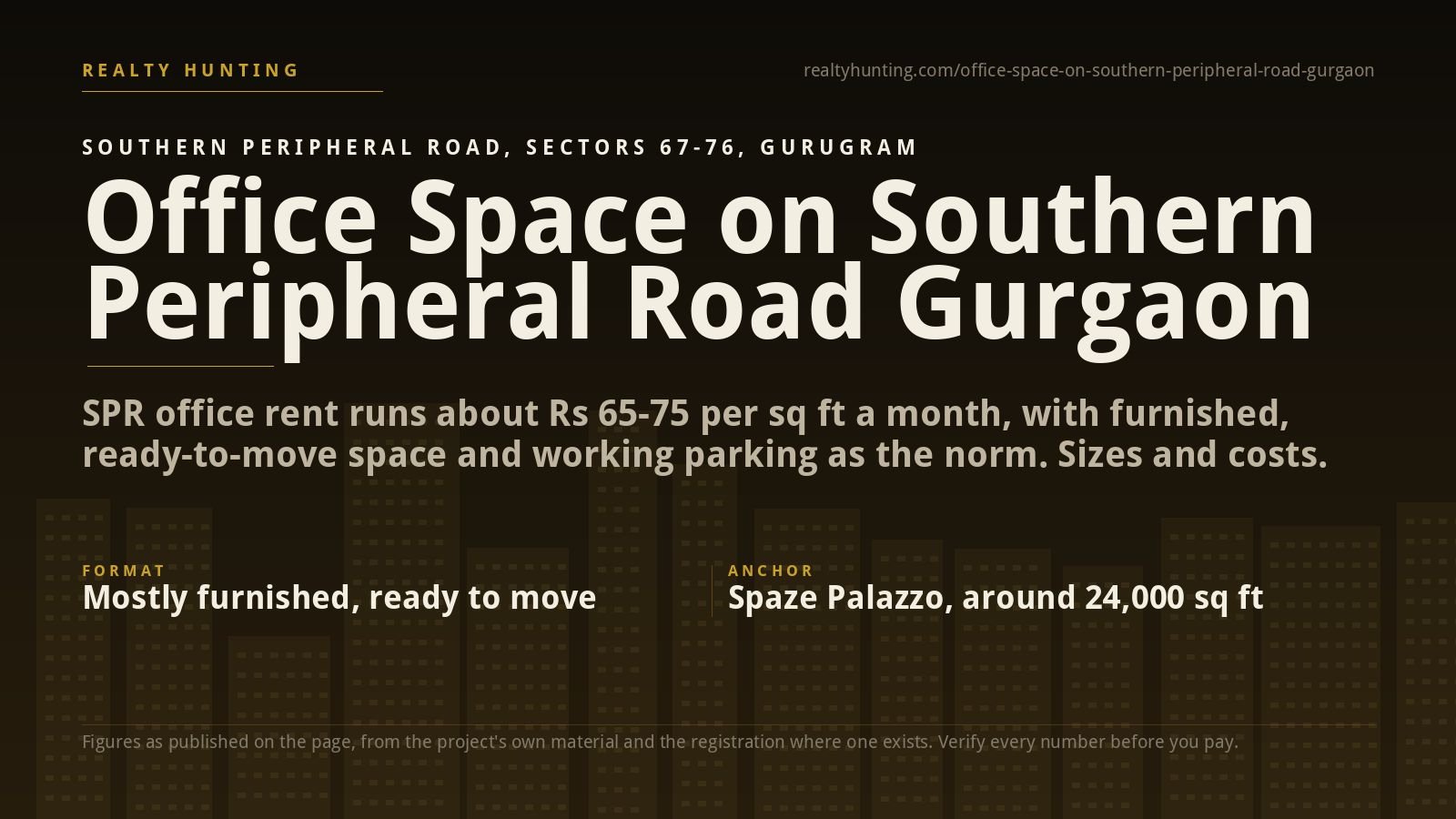 Office Space on Southern Peripheral Road Gurgaon