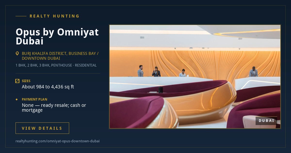 Omniyat Opus Downtown Dubai — photo 2