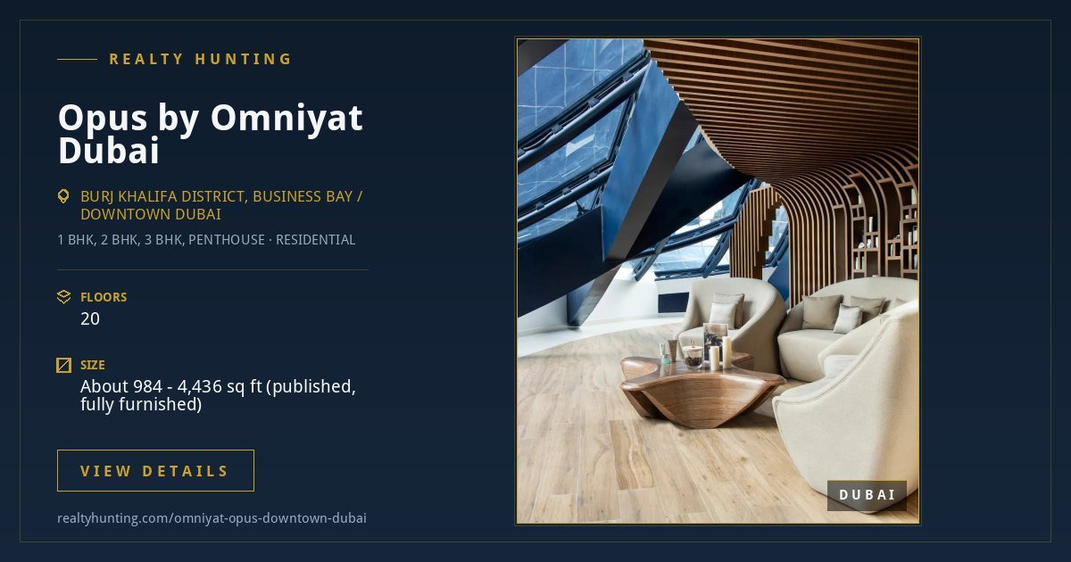 Omniyat Opus Downtown Dubai — photo 4