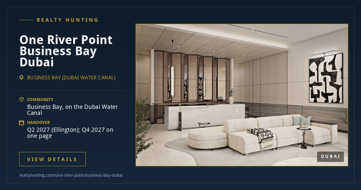 One River Point Business Bay Dubai