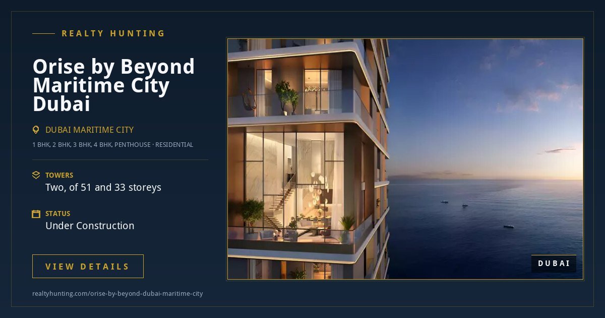 Orise by Beyond Dubai Maritime City — photo 3