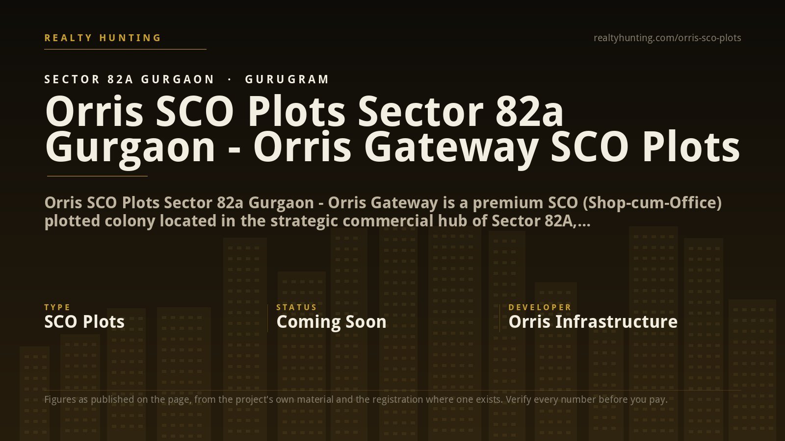Orris SCO Plots Sector 82a Gurgaon - Orris Gateway