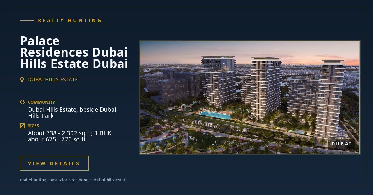 Palace Residences Dubai Hills Estate Dubai