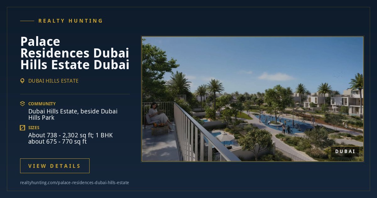 Palace Residences Dubai Hills Estate Dubai — photo 3