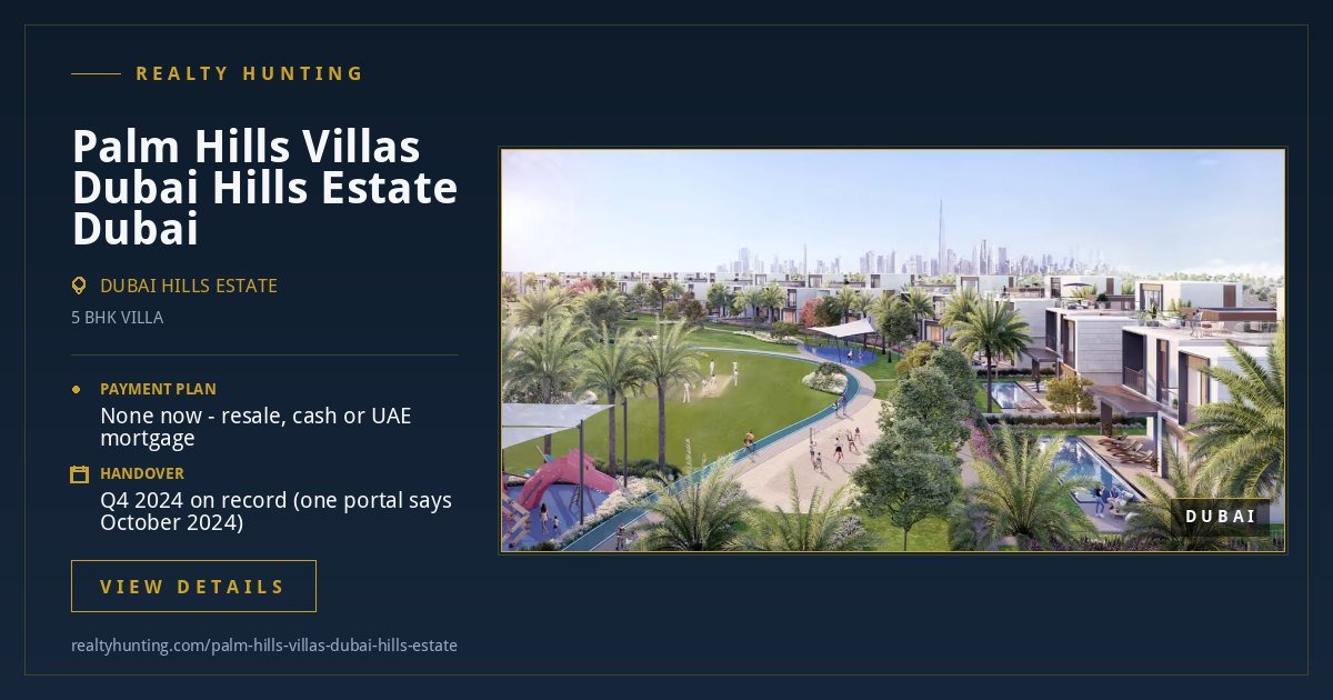 Palm Hills Villas Dubai Hills Estate Dubai — photo 3
