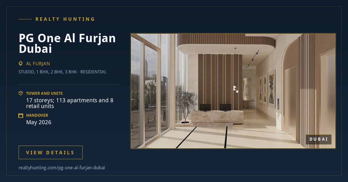 PG One Al Furjan Dubai — photo 4