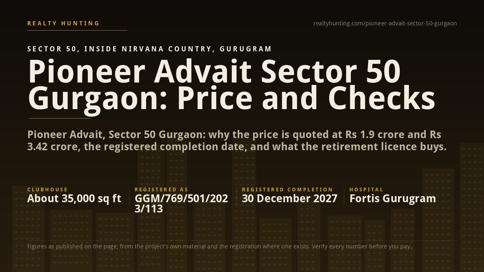 Pioneer Advait Sector 50 Gurgaon