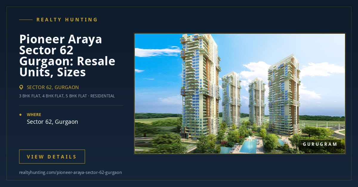 Pioneer Araya Sector 62 Gurgaon