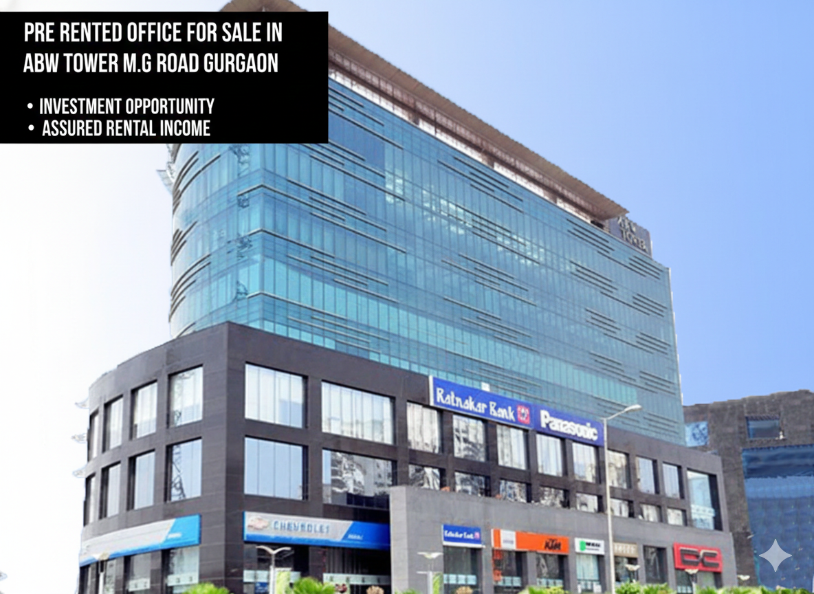 Pre Rented Office For  Sale in ABW Tower M G Road Gurgaon