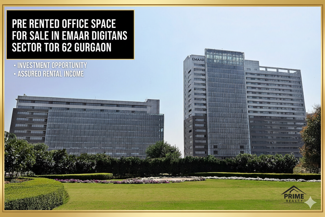 Pre Rented Office Space for sale in Emaar Digital Greens sector 62 Gurgaon