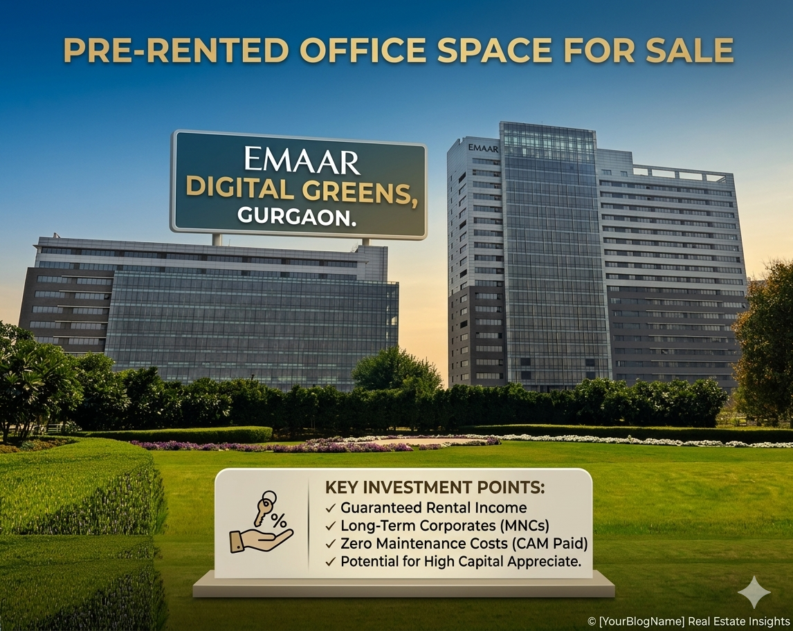Pre Rented Office Space For Sale in Emaar Digital Greens Gurgaon