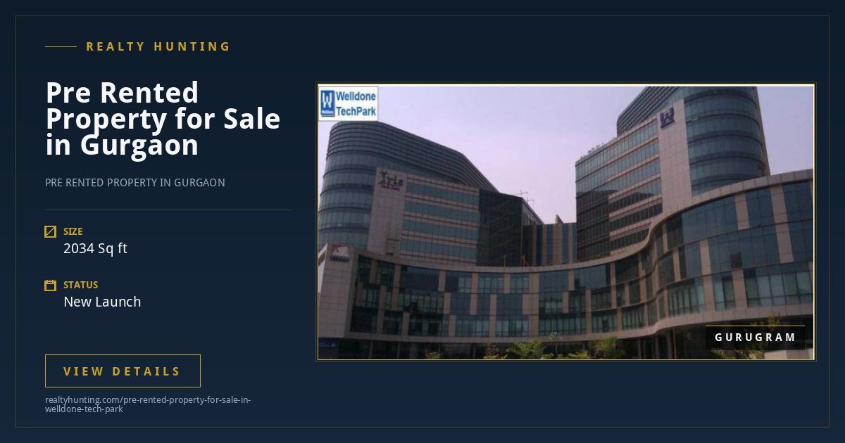 Pre Rented Property for Sale in Gurgaon — photo 2