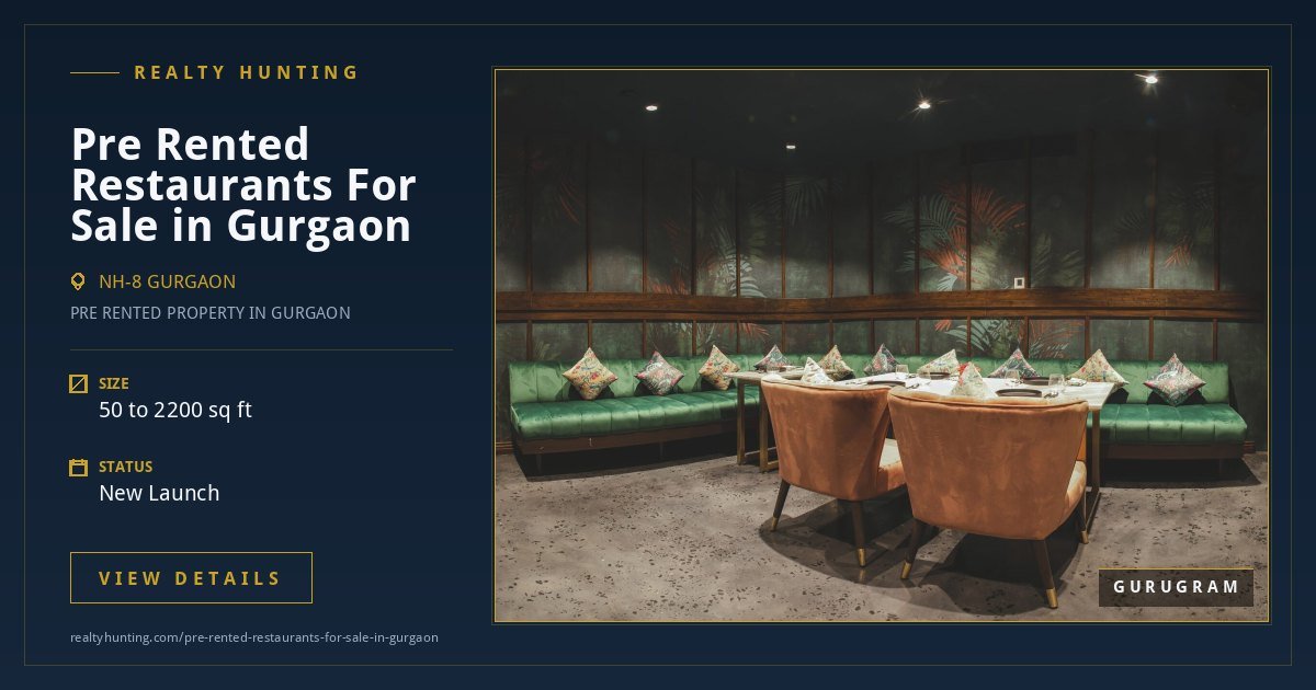 Pre Rented Restaurants For Sale in Gurgaon — photo 2