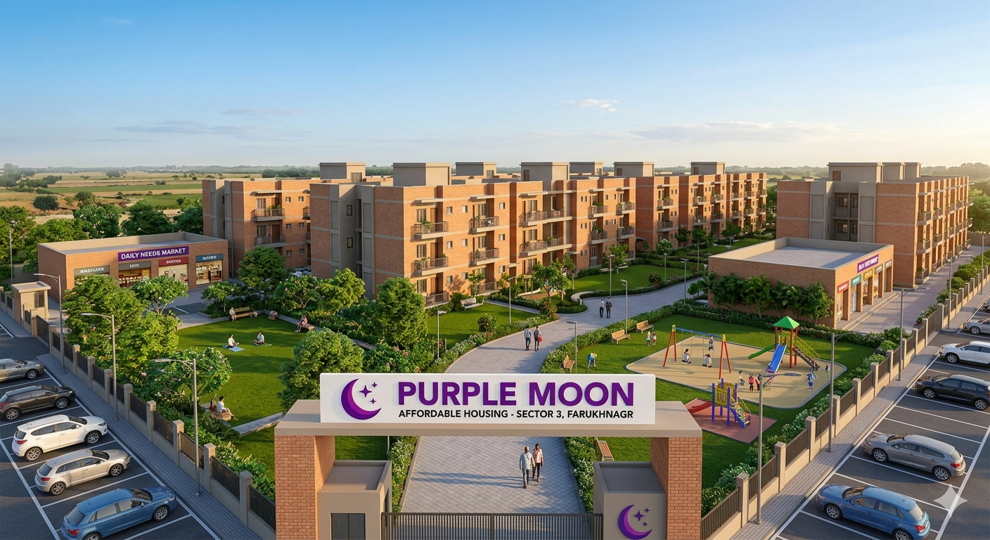 Purple Moon Affordable Housing Sector 3 Farukhnagar | 2BHK & 3BHK Flats