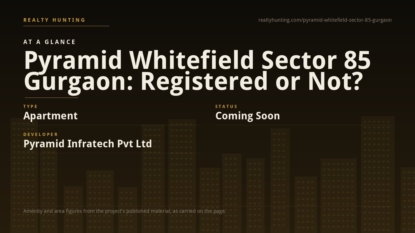 Pyramid Whitefield Sector 85 Gurgaon: What Is Registered — photo 2