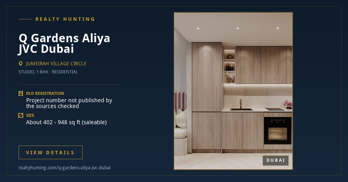Q Gardens Aliya Jumeirah Village Circle Dubai — photo 3