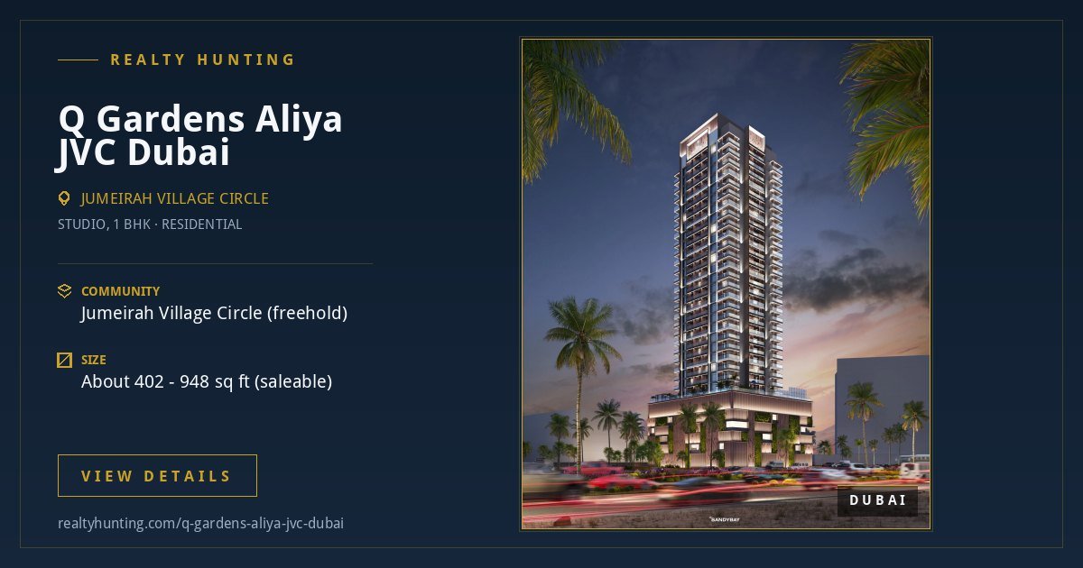 Q Gardens Aliya Jumeirah Village Circle Dubai — photo 4