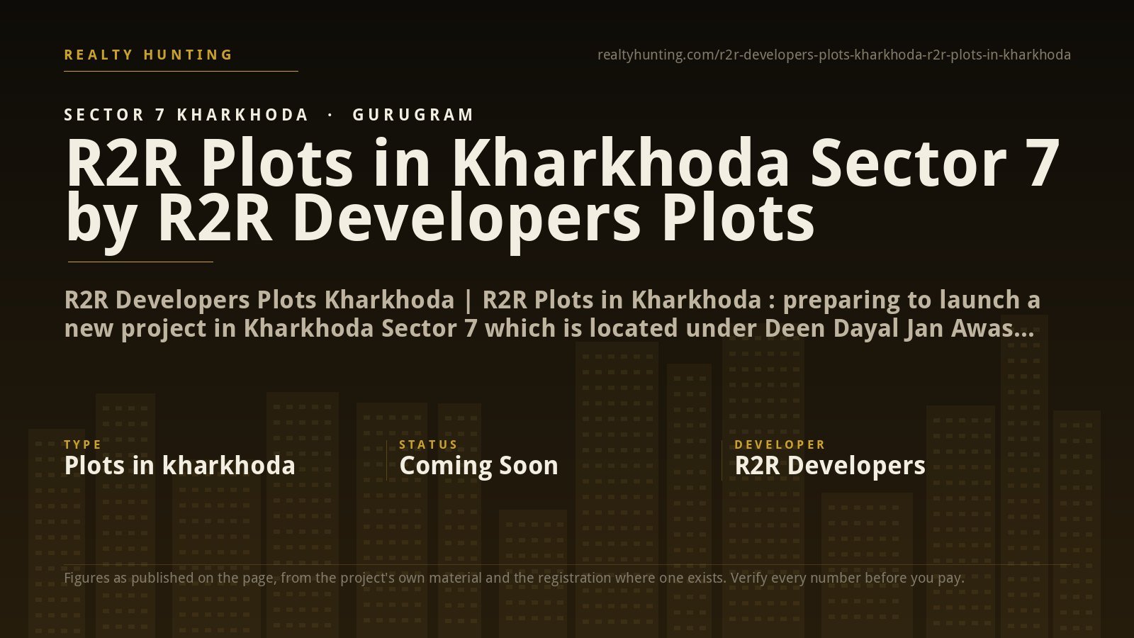 R2R Developers Plots Kharkhoda | R2R Plots in Kharkhoda Sector 7