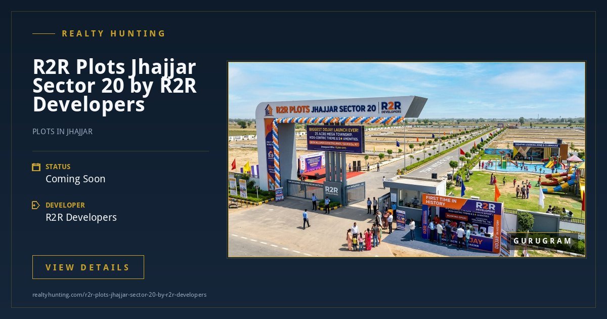 R2R Plots Jhajjar Sector 20 by R2R Developers — photo 1