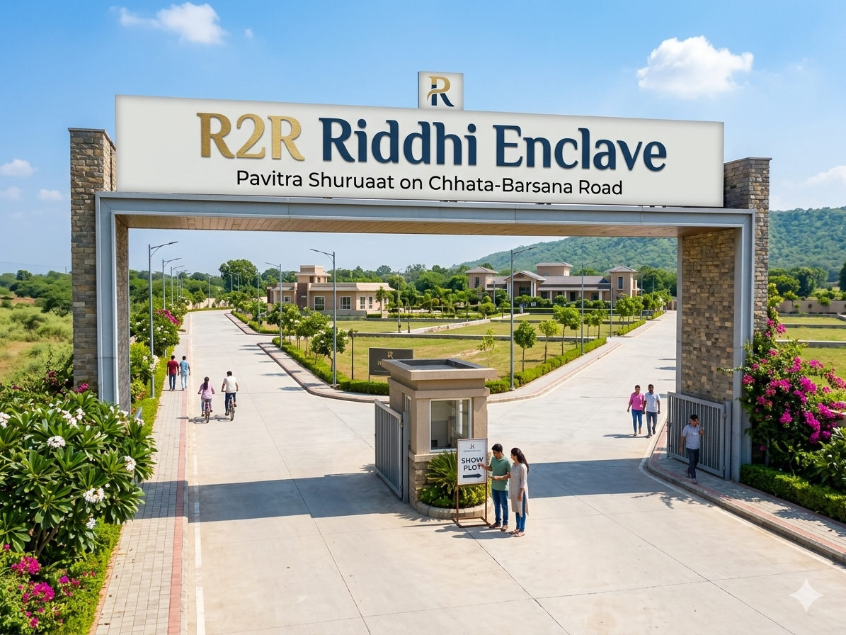 R2R Riddhi Enclave | Residential Plots on Chhata-Barsana Road