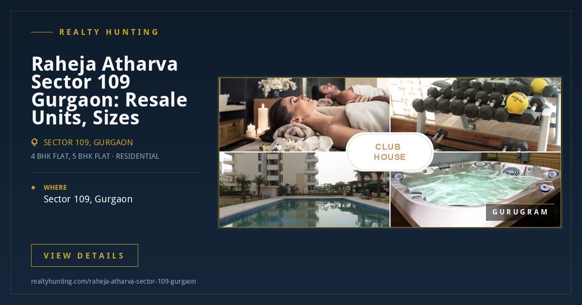 Raheja Atharva Sector 109 Gurgaon