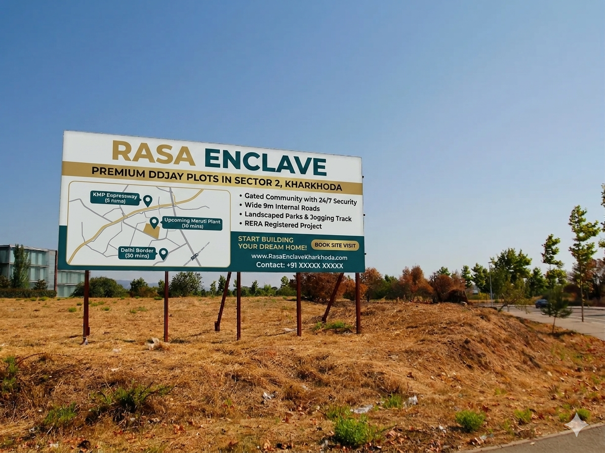 Rasa Enclave Sector 2 Kharkhoda | Premium DDJAY Residential Plots