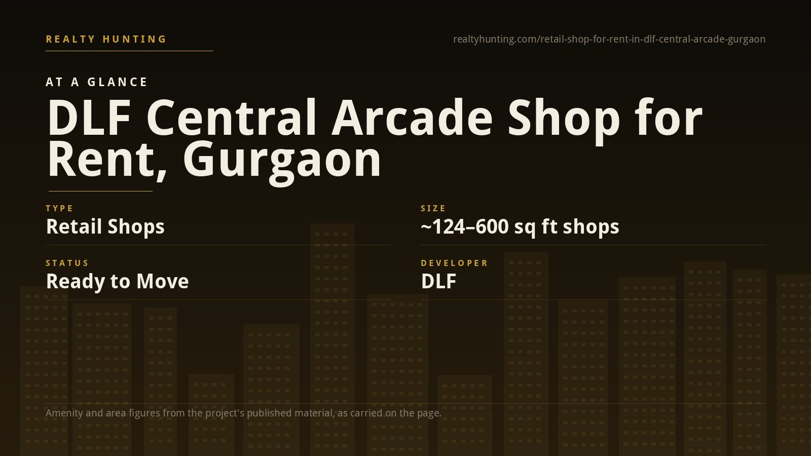 DLF Central Arcade Shop for Rent, DLF Phase 2 Gurgaon — photo 1