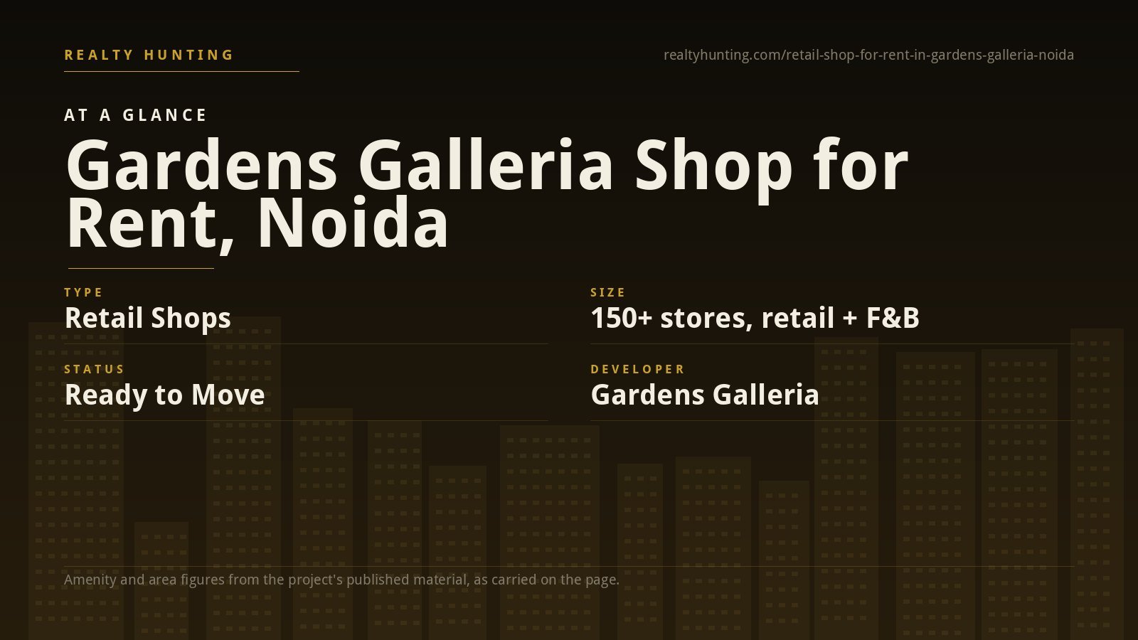 Gardens Galleria Shop for Rent, Sector 38A Noida — photo 1